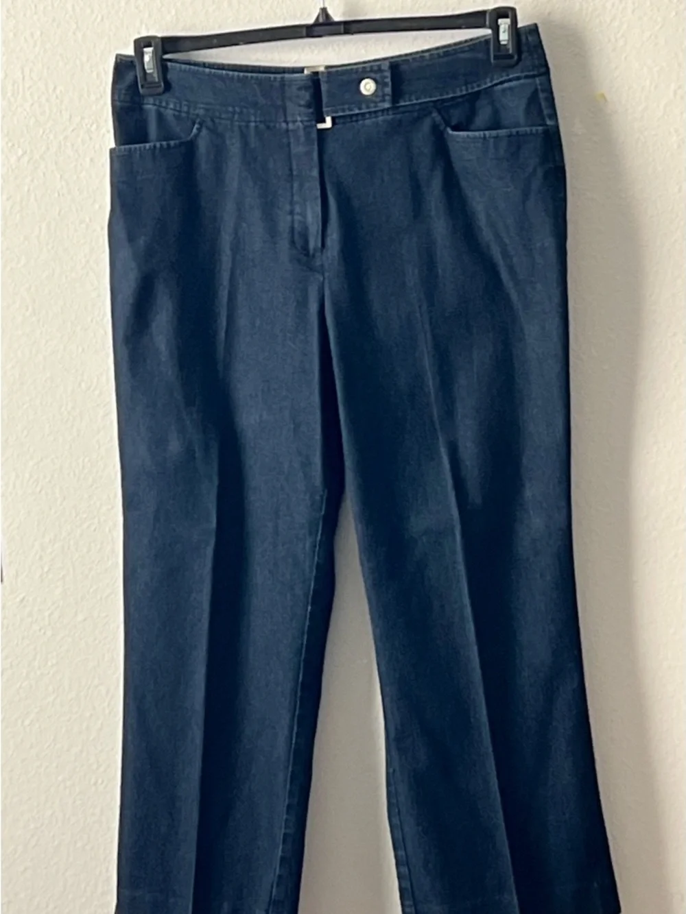 Focus 2000‎ Classy Women's Straight-Leg Jeans in Navy, Size 16PS